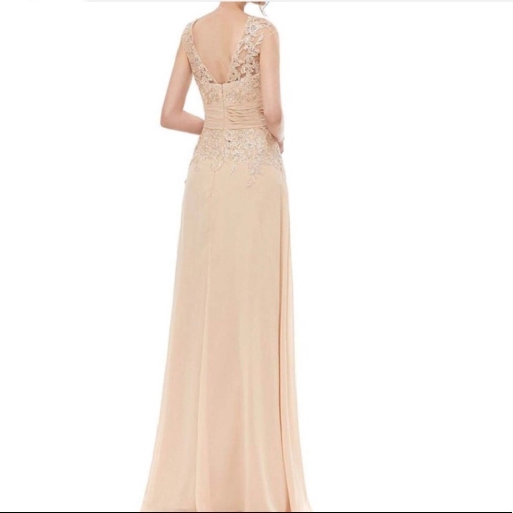 Dannifore Lace Appliqué Embellished Formal Dress - Picture 2 of 12